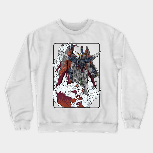 Metal Build Destiny Gundam Crewneck Sweatshirt by gblackid